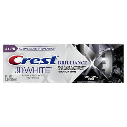 Dentifricio Crest 3D White Brilliance Charcoal Mint 110g