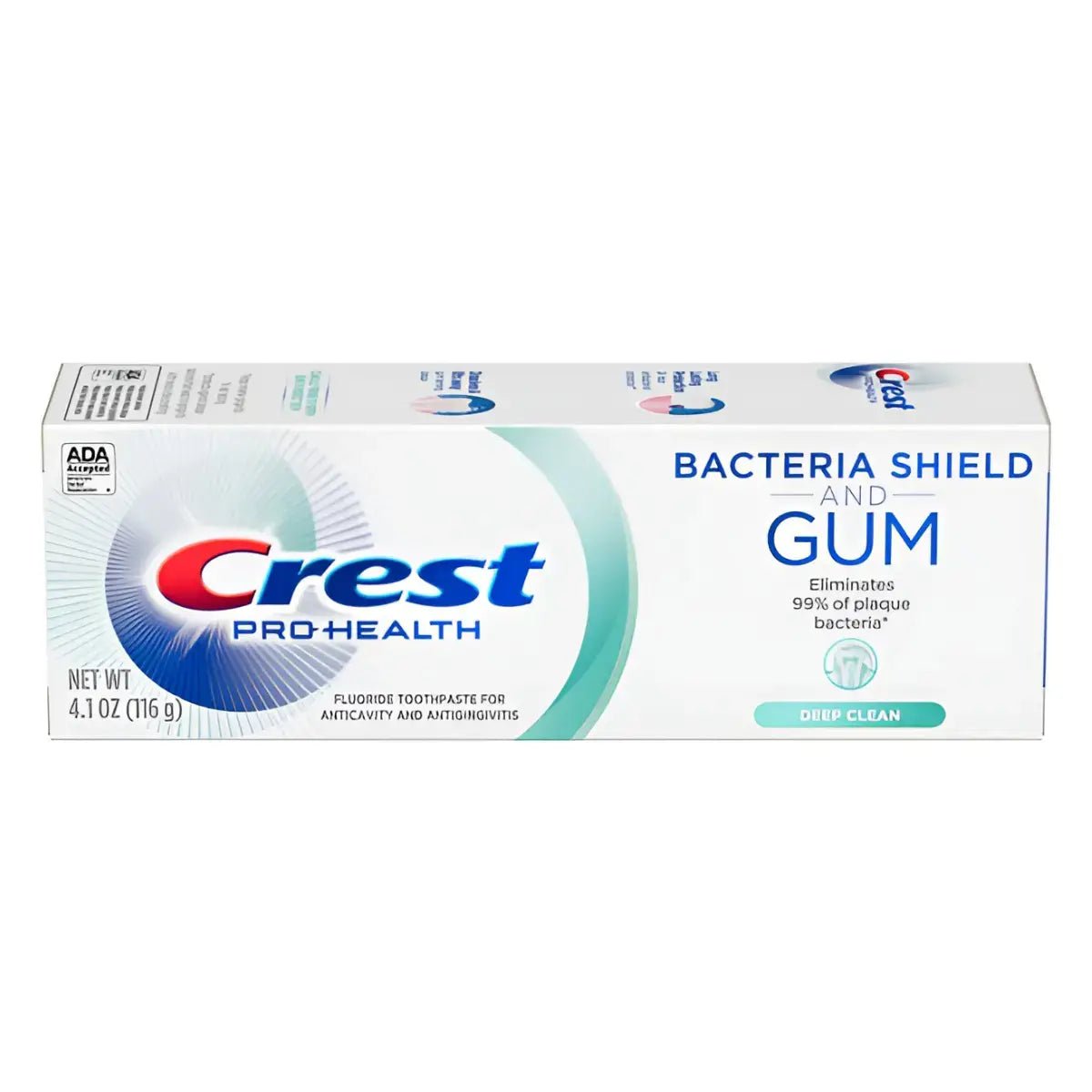 Dentifricio Crest Pro+Health Bacteria Shield And Gum Deep Clean 116g