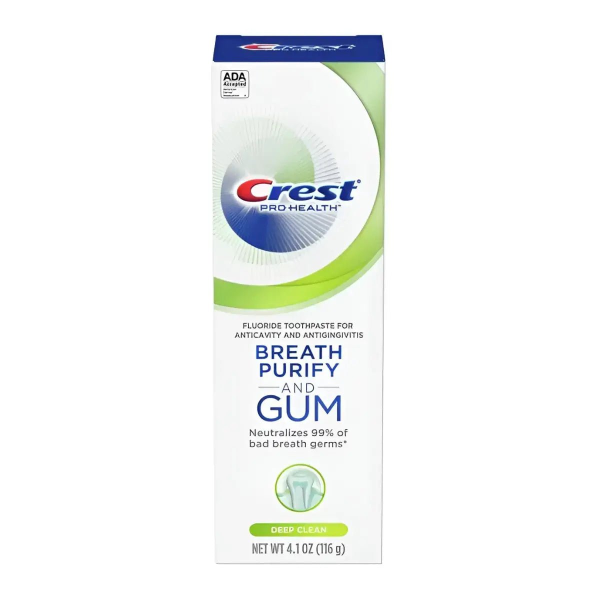 Dentifricio Crest Pro+Health Breath Purify And Gum Deep Clean 116g