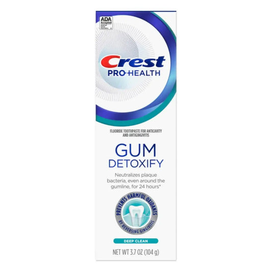 Dentifricio Crest Pro+Health Gum Detoxify Deep Clean 104g