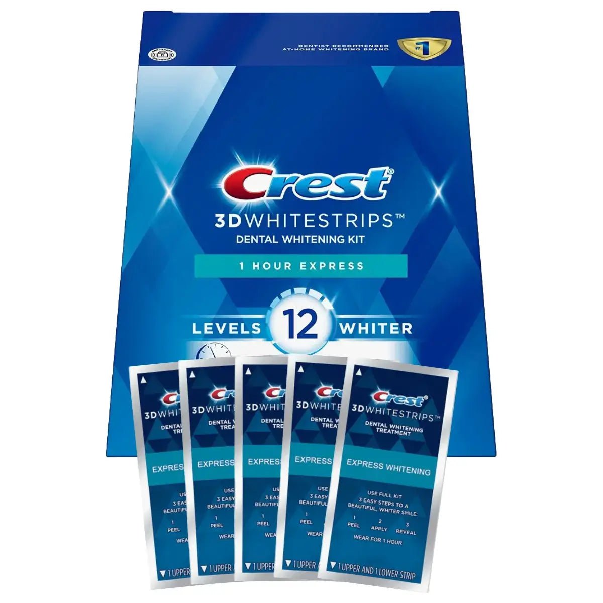 Strisce sbiancanti Crest 1 Hour Express 12 Levels Whiter Whitestrips