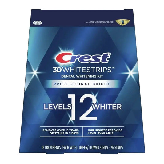 Strisce sbiancanti Crest 3D Whitestrips Professional Bright 12 Levels Whiter