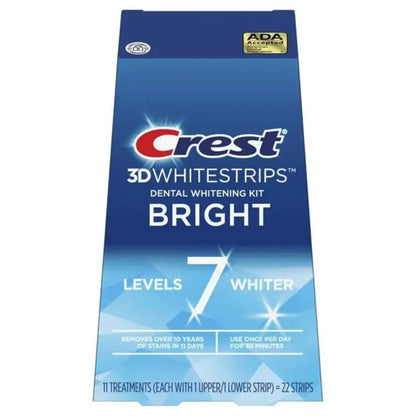 Strisce sbiancanti Crest Bright 7 Levels Whiter Whitestrips