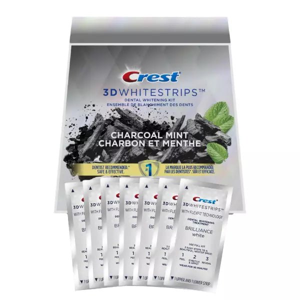 Strisce sbiancanti Crest Brilliance White Charcoal Mint Whitestrips