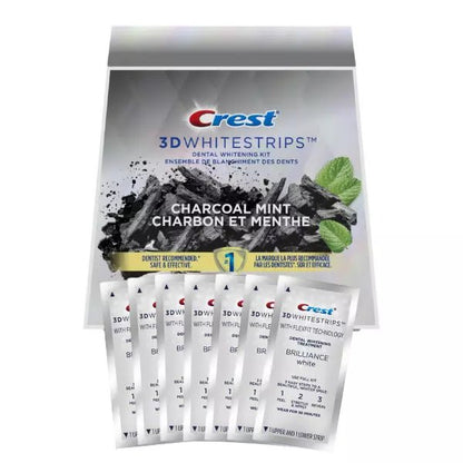 Strisce sbiancanti Crest Brilliance White Charcoal Mint Whitestrips