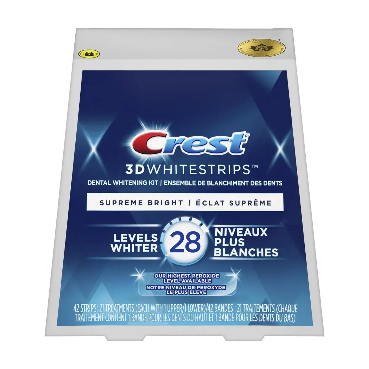 Strisce sbiancanti Crest Supreme Bright 28 Levels Whiter Whitestrips