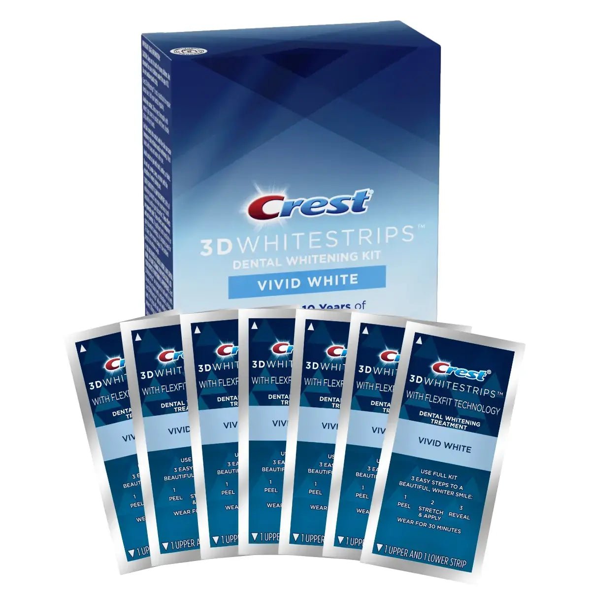 Strisce sbiancanti Crest Vivid 3D Whitestrips