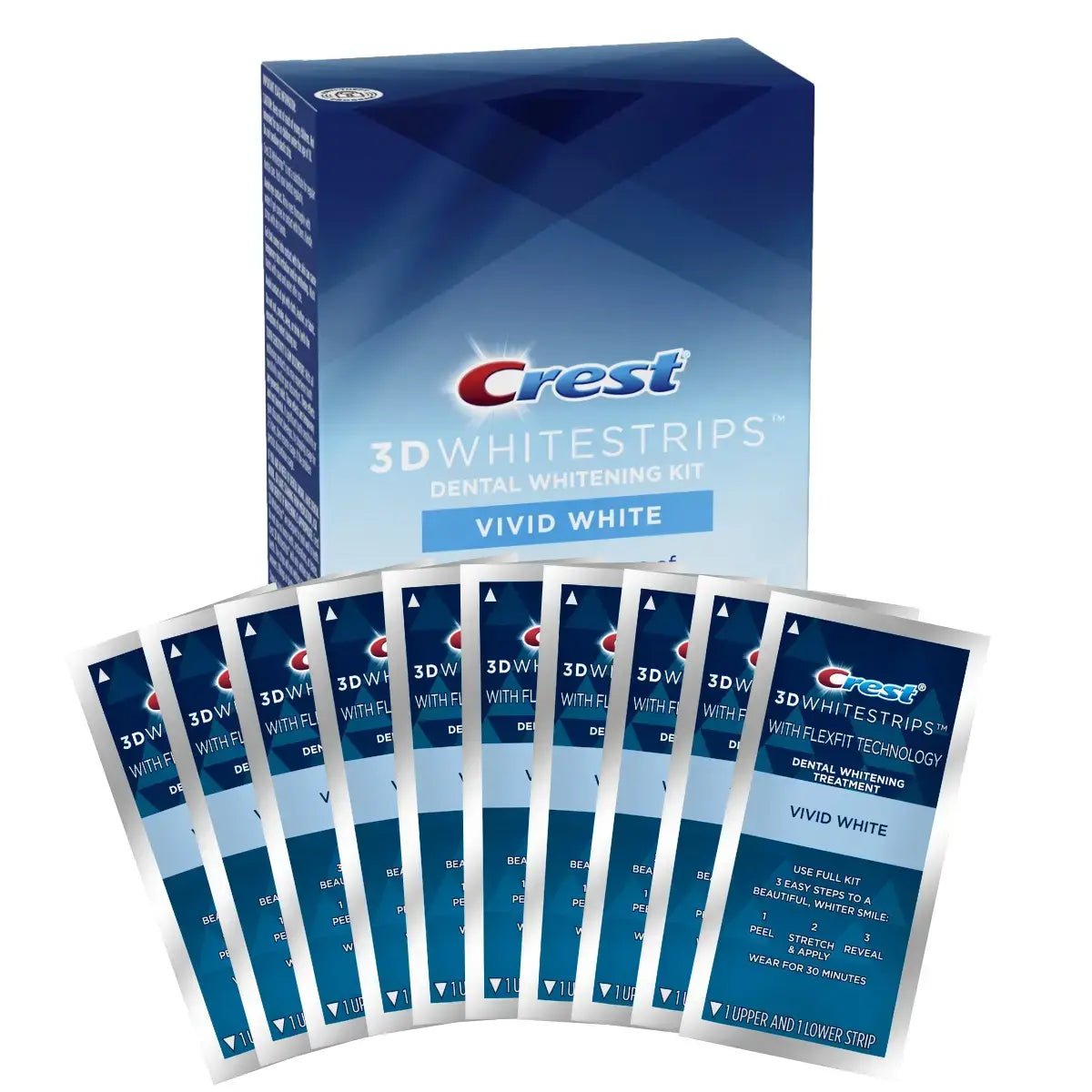 Strisce sbiancanti Crest Vivid 3D Whitestrips